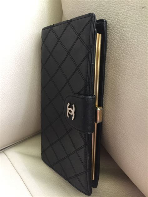 chanel wallet black and white|authentic chanel wallet.